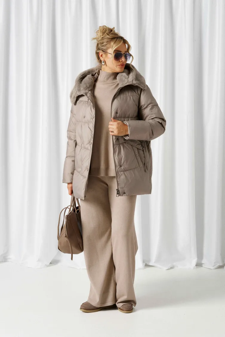 Coat Beautiful & Free #1018 seryj