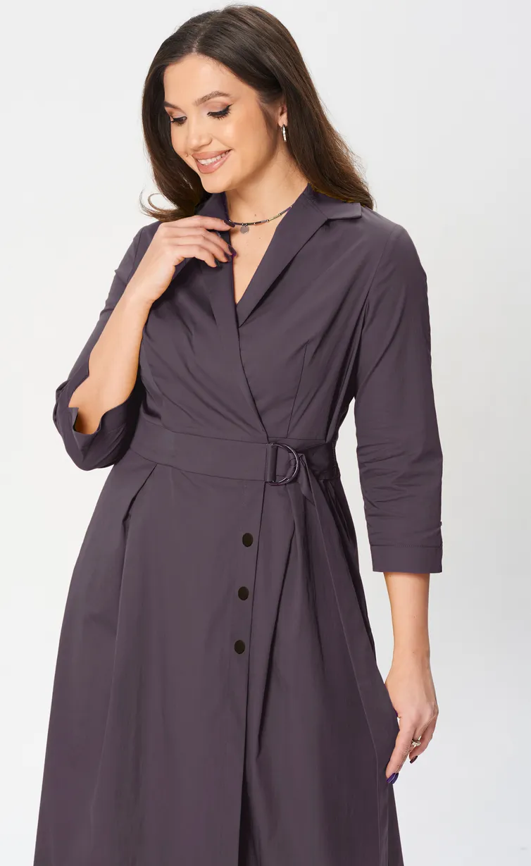 Sukienka Verita moda #N-2348 baklazhan