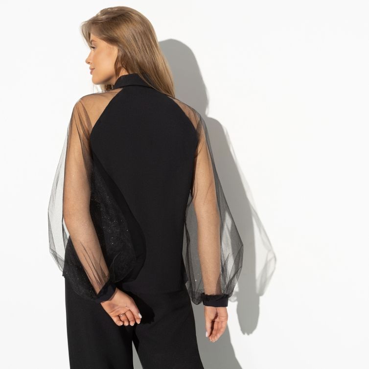 Блуза CHARUTTI арт. Теория красоты (нуар)