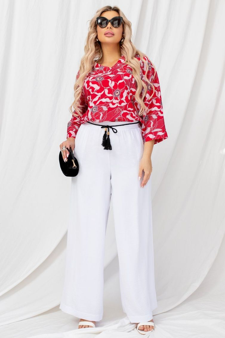Trousers TOOK A LOOK & Angelika #AB-013k belyj