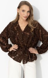 Blouse CHARUTTI Gromche slov (shokolad)