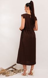 Sukienka Galean Style 894.2 korichnevyj