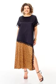 Платье Anastasia арт. 1368 золото/черничный