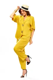 Suit Olga Style #S1013 gorchica