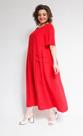 Dress OVERYOU 107/2 krasnyj