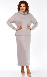 Suit LadyThreeStars 2541 svetlo-seryj