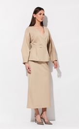 Юбка V&N fashion 1112_бежевый