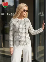 Żakiet BELANGE #3302 belo-chernyj