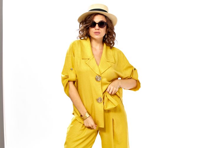 Костюм Ольга Стиль арт. С1013 горчица