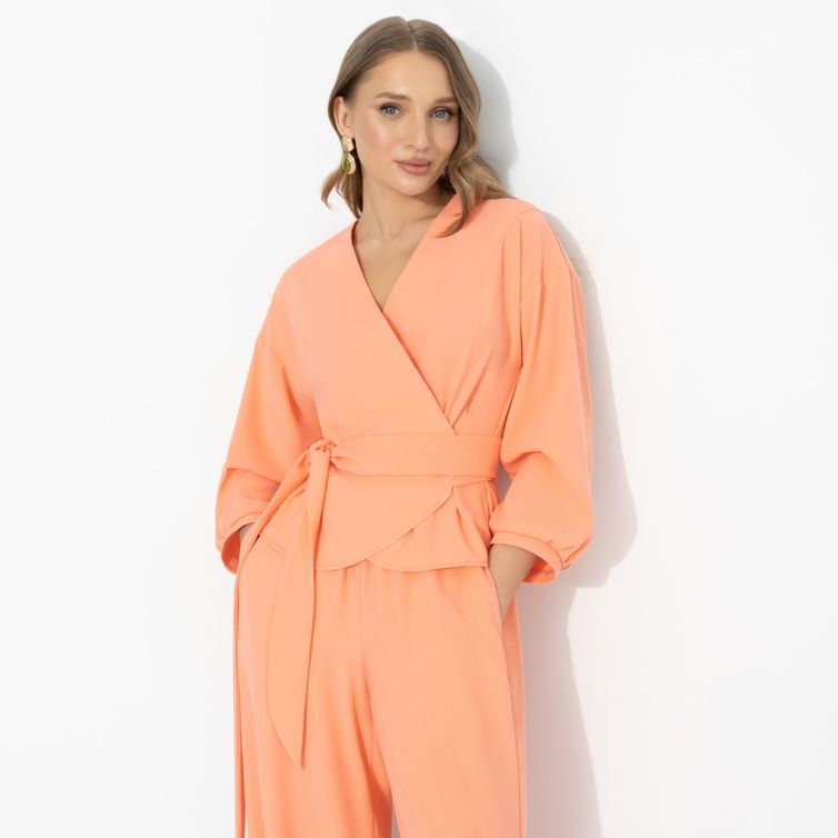 Blouse CHARUTTI #Vosxititelnye oxvaty (teplyj korall)
