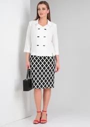 Zestaw Vilena-fashion #801 belyj+belo-chernyj