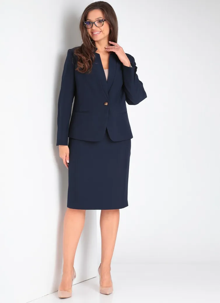 Garnitur Vilena-fashion #921 temno-sinij