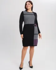 Dress BONADI #1901 baklazhan