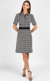 Dress VIZAVI 807 cherno-belyj