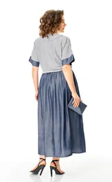Sukienka Michel Chic 2181 legkij denim