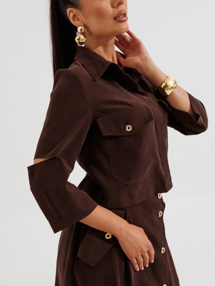 Костюм Galean Style арт. 1013 коричневый