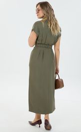 Sukienka LM M 0186 xaki