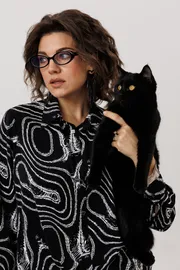 Blouse Anelli Laurel #1663 mramor nero