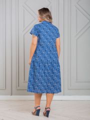 Dress NOVITA #1338-1 sinij