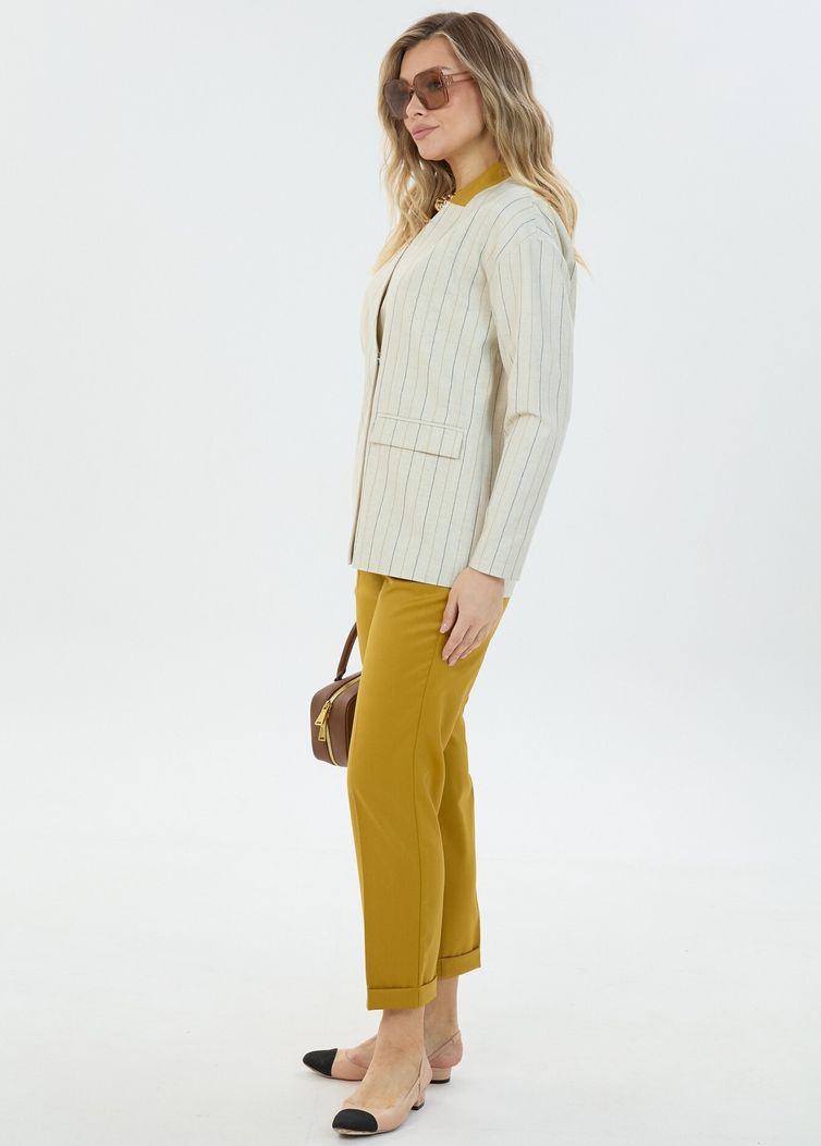 Жакет LM арт. М 0178 полоска льняная