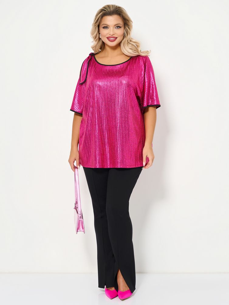 Tunic DORA plus #0184-5 malinovo-rozovyj