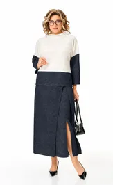 Suit Anastasia 1404 molochnyj/chernyj