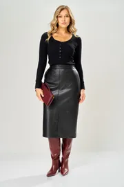 Spódnica Ava fashion #M-229 chernyj