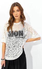 Блуза Люше 4351 молоко