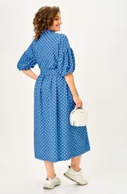 Dress Milora #1451 sinij v gorox