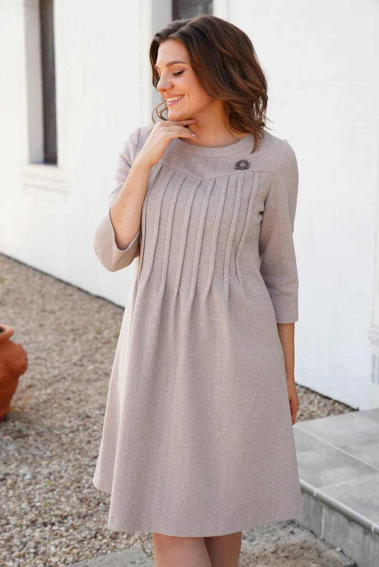 Платье Alta Moda арт. 1000 бежевый