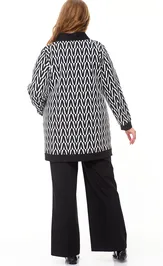Sweter OVERYOU 121/1 belo- chern