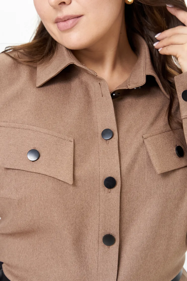 Sukienka Ava fashion #M-160 kapuchino