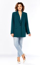 Жакет Ольга Стиль С986 морск. волна