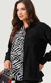 Blouse Panda 111340 cherno-belyj