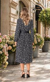 Платье Anastasia 1270 черно-белый