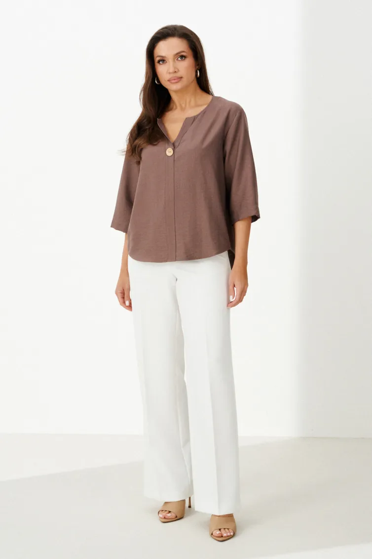 Bluzka PND #85943 mokko