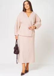 Blazer V&N fashion #1048 zhaket bezhevyj