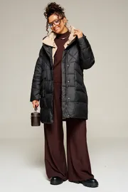 Coat Beautiful & Free #8010 chernyj
