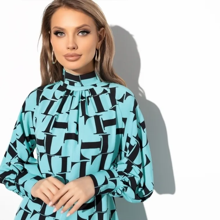 Sukienka CHARUTTI #Ledi elegant (mint black)