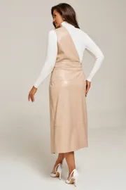 Sukienka Alta Moda #1011 bezhevyj