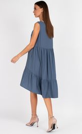 Dress VIZAVI 838 sero-sinij