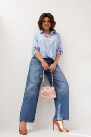 Koszula Anelli Laurel #1663.1 golubika