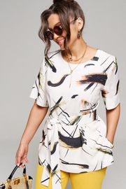 Комплект Beautiful & Free арт. 6144 абстракция+горчица