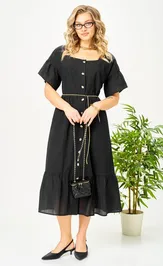 Dress Ava fashion M-189 chernyj