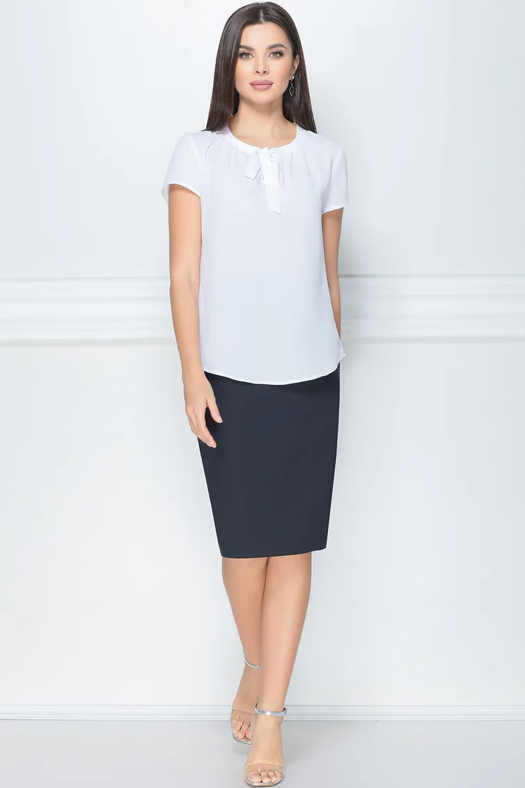 Bluzka LeNata #11856 belyj