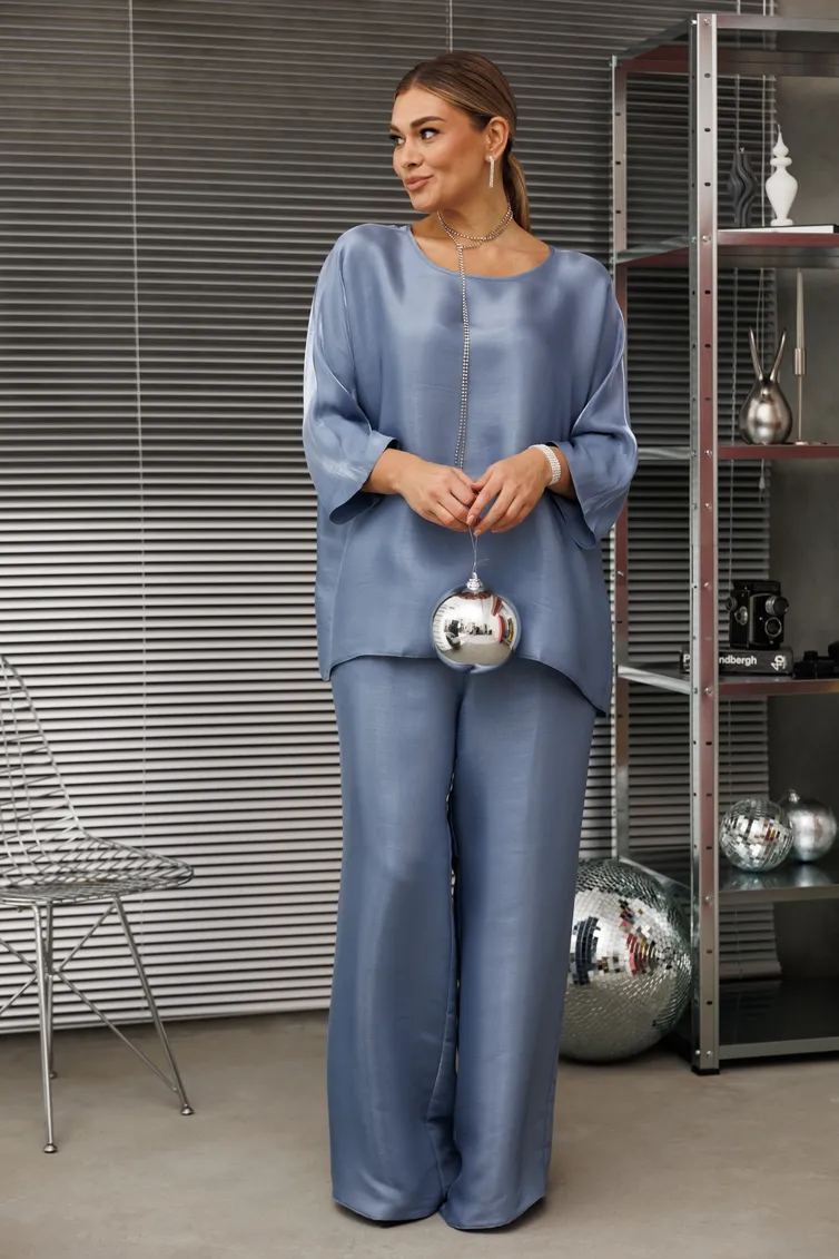 Костюм Anastasia арт. 1228.1 голубой жемчуг