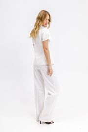 Trousers Pirs #6689 belyj