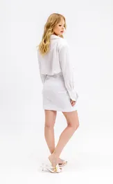 Sukienka Pirs 6918 belyj+ poloska