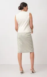 Юбка FASHION CENTRE Пш-4136 эвкалипт
