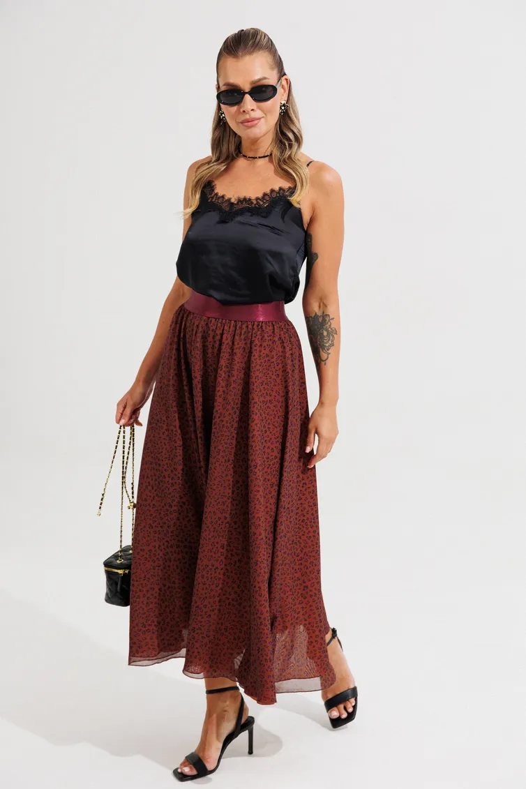 Skirt Anastasia #1263.1 terrakot